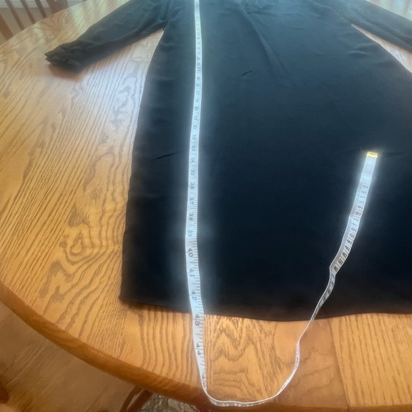 Vintage 80’s Black Frilly Ruffle Sheer Marie Claire CA Dress 9/10 Fairy Goth - Picture 10 of 16